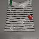 SweatyRocks Women's Heart Striped T Shirt Short Sleeve Shirt Crew Neck Casual Tee Top (White, XS)