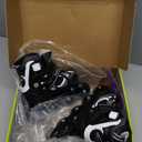 MammyGol Adjustable Inline Skates for Kids Boys Girls Youth Beginner with Light up Wheels Ages 4-16 (Small - Little Kid (10-13US), Black)