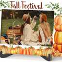 Fall Photo Photo Frame - Thanksgiving Party Decorations - Fall Harvest Wooden Tabletop Picture Frame With Stand - Autumn Farmhouse Home Office Table Decor - Thanksgiving Gifts For Women Men -03