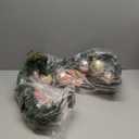 WBHome Pre-lit 6 Feet/ 72 Inch Christmas Garland, Rose Gold Lighted Garland with 35 LED Lights for Indoor Outdoor Xmas Decor Holiday Decorations, Battery Operated (Batteries NOT Included)