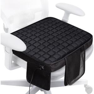Cooling Seat Cushion with Fan, for Dad, 5V2A USB Powered (No Battery), Gel Cooling Seat Pad with 3-Speed Airflow, Plug-in Portable Seat Cushion for Office Chair, Car, Wheelchair