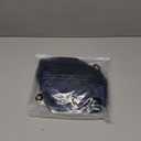 KIMCURVY Women's Plus Size Satin Dress Ruched Spaghetti Strap Cowl Neck Midi Party Cami Dress for Cocktail Party (Navy Blue) 14W