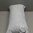 37.5 Temperature Regulating Hotel Bed Pillows Queen Size Set of 1, 300 Thread Count Down Alternative Pillow with 2 Gusset, Machine Washable for Side or Back Sleeper Pillows, 17"x 25" (White)