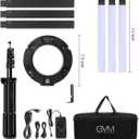 GVM Great Video Maker 600S LED Ring Light, 90W Dimmable Led Video Light Kit with Detachable Light Bars, Photography Lighting Led Video Lighting Kit for Live Broadcast, YouTube, CRI 97+ 3200K-5600K