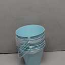 Colored Metal Buckets with Handle, 6 Pack 5.91 Inch Galvanized Iron Pail Bucket for Kids, Classroom, Crafts, and Party Favors (Green Blue)