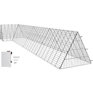 VEVOR Chicken Tunnels for Yard, Metal Poultry Playpen for Outside with Waterproof Cover & Corner Frames, 157.5 x 39.4 x 24.2 inch(LxWxH), Also Widely Used for Ducks, Rabbits, Geese Coop