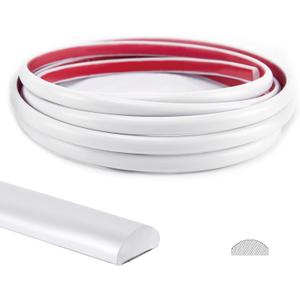 Art3d 25 Ft Peel and Stick Trim for Backsplash Tile Edge, Self-Adhesive Liner for Corner Decor in White