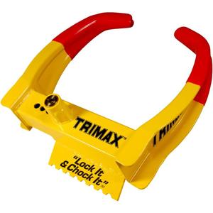 Trimax TCL65 - Trailer Wheel Lock - Fits 6"-10.5" Tires - Wheel Boot Lock for Trailer, Car, Truck, Boat, ATV, Camper, and More