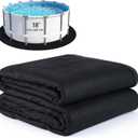 TezhiIe 18ft Thicker Round Pool Liner Mat, Above Ground Pool Pad, 350g/M²