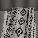 Lahome Boho Moroccan Washable Runner Rug, 2x5 Low-Pile Soft Bathroom Runner Rug Non Slip Rubber Backed, Farmhouse Geometric Print Runners for Hallways Indoor Carpet for Laundry Kitchen Varena (White/Black)