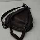 Genuine Leather Sling Bag for Men and Women - Vintage Sling Backpack Shoulder Crossbody Chest Bag for Ipad (Lightcoffee)