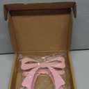 Pink Bow Napkin Holder for Tables Metal Napkin Dispenser Vintage Kitchen Decor Tissue Dispenser for Coquette Home Party Countertop(Pink,Bow)