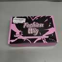 AISI HAIR 14 Inch Ombre Blonde Wigs for Women - Shoulder Length Wave Wig with Pre-Cut Lace Hairline, Middle Part Natural Wavy Bob Synthetic Heat Resistant Fiber for Daily and Party