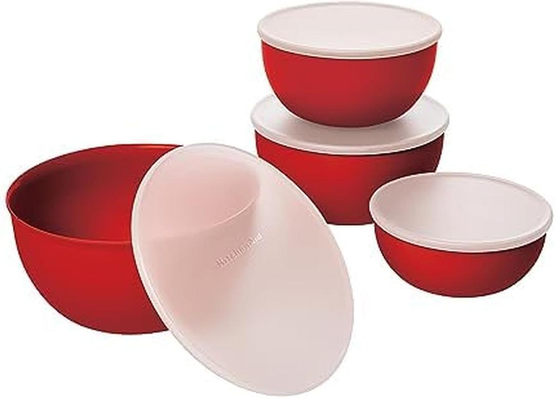 KitchenAid Prep Bowls with Lids, Set of 4