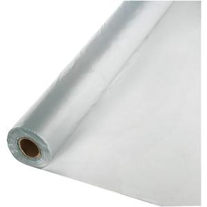 Creative Converting Roll Plastic Table Cover, 100-Feet, Shimmering Silver -