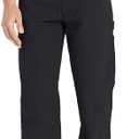 Amazon Essentials Men's Relaxed-Fit Carpenter Utility Pant with Tool Pockets - Discontinued Colors, Black, 42W x 34L