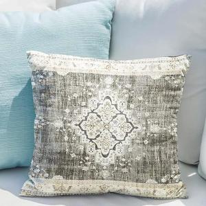 Snycler Boho Throw Pillow Covers 22x22 inch Set of 2 Bohemian Carpet Throw Pillows for Couch Beige&Grey Decorative Pillow Cases Farmhouse Home Decor for Sofa Porch Patio Bed Room Outdoor