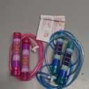 2 Pack LED Jump Rope for Kids Colorful Skipping Rope Light Up Ropes for Girls Boys Fitness Exercise & Lights Dancing & Night Party Favors