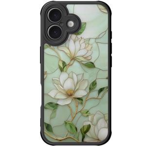 DEENAKIN for iPhone 17 Case Cute, Translucent Matte Floral Cover