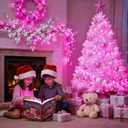 JMEXSUSS 66 Ft Connectable Pink Lights for Room Decor, 200 LED Pink String Fairy Christmas Lights Clear Wire Plug in for Bedroom Indoor Outdoor Girl's Room Home Anniversary Birthday