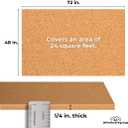 Jelinek Cork Large Bulletin Board Roll 48 x 72 x 1/4 Inches