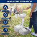 SereneLife Portable Hand Washing Station, 100+ Hand Washes, Hands-Free Foot Pump, Soap Dispenser, and Drain Hose, Ideal for Outdoor Events, Camping, Boating and Worksites