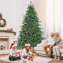 CM24734US 8 ft. Christmas Tree with 8 Lighting Modes & Pine Cones - 8 f