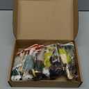 6 Pcs Christmas Tree Bear Ornaments 5.91" Skiing Bear Felt Hanging Animal Ornaments Winter Holiday Christmas Tree Gift Home Decoration