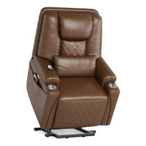 New Brown Electric Power Recliner Chair with USB Port