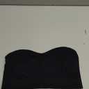 Gnowann Strapless Bras for Women Non-Slip Silicone Bandeau Bralette Seamless Wireless Strapless Bra Padded Tube Top (Small, Black)