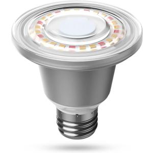 SANSI 60W Equivalent LED Grow Light Bulb, BR20 12W Full Spectrum Plant Light Bulb E26 Base, 25,000 Hours Lifespan IP54 Waterproof Grow Light for Indoor Outdoor Plants