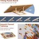 Becko US 1000 Piece Tilting Puzzle Board with 4 Drawers & Protective Cover, Adjustable Puzzle Table for Adults with Built-in Stand/Easel, Puzzle Storage for 1000 Pieces Jigsaw Puzzles
