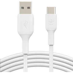 Belkin USB A to USB C Cable, 3.3ft, 15W - Type C Charger, iPhone Charger Cord for iPhone 16 & 15, Galaxy S25, Pixel 9, iPad Pro, Airpods Pro, Switch, CarPlay & More - White and GE Cat6 Ethernet Cable, 7ft Ethernet Cable, Up to 1Gbps, Rated 250 Mhz, U
