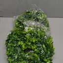 LSKYTOP 4 Pcs Boxwood Wreath Artificial Green Leaves Wreath Door Wall Window Decoration,11Inch/PC