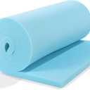 HOMBYS Upholstery Foam Memory, 1/2" Height 72" L x 24" W High Density Foam Padding Couch Cushion Support,Cut to Size Foam Furniture Replacement Pad for Sofa, Mattress Sag Support, 0.5" H, Blue