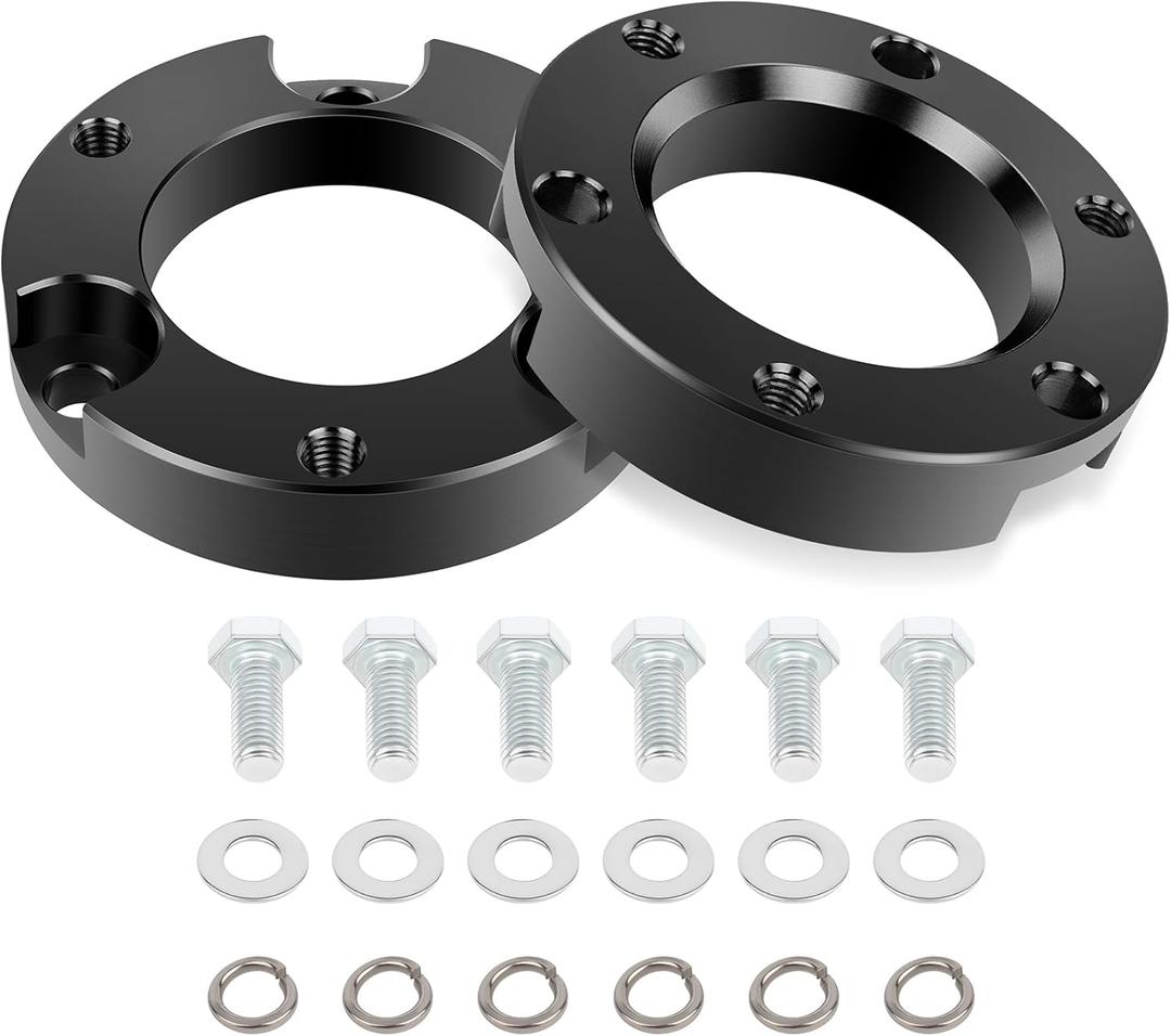 ECCPP Front Leveling Lift Kit 2 inch Leveling Kit for Toyota for 4RUNNER 1996-2002 for Toyota for Tacoma 1995-2004 Raise 50.8mm Forged Aluminum Strut Spacers
