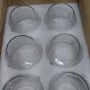 6 Pack Clear Round Glass Vases, 4.7 W x 3.5 H, Bubble Bowl Flower Vase for Table Centerpieces, Candle Holders for Wedding Event Home Decor