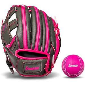 Franklin Sports Kids Baseball Gloves - RTP Youth Teeball Glove - Boys + Girls Teeball Mitt - 9.5"