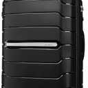 Samsonite Freeform Large Checked Luggage with Dual 360 Spinner Wheels - TSA Lock, Airline-Approved - Lightweight Durable Polypropylene Expandable Hardshell - Black