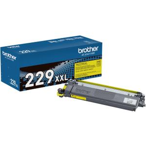 Brother Genuine TN229XXLY Yellow Super High Yield Printer Toner Cartridge - Print up to 4,000 Pages (1), Compatible with HL-L3295CDW, HL-L8245CDW, MFC-L3780CDW, and MFC-L8395CDW Printers