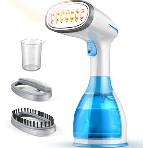 Steamer for Clothes, 15s Heat-up Handheld Clothes Steamer with Large 300ml Tank, 1300W Garment Steamer Fabric Wrinkle Remover, 3 Continuous Steam Modes, Portable Steam Iron for Travel and Home