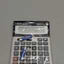 Desk Calculator 12 Digit Extra Large LCD Display, Touch Comfortable with Big Buttons, PXY Two Way Power Battery and Solar Standard Function Office Calculators