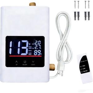 Aottop Electric Tankless Water Heater 3000W - Instant Hot Water Under Sink with Remote Control & Digital Display, Portable Mini On Demand for RV, Kitchen, Bathroom