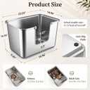 304 Stainless Steel Litter Box for Cats