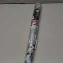 Light Blue Green Vintage Bird Cream Orange Flowers Peel and Stick Wallpaper Contact Paper Vintage Vinyl Stick on Wall Paper for Bedroom Bathroom Kitchen Cabinet Renter Friendly (17.7" x 118")