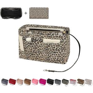 ZTUJO Purse Organizer Insert, Felt Bag Organizer with Metal Zipper, Handbag & Tote Shaper, For Speedy Neverfull Tote (M)