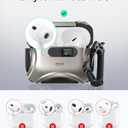 ESR for AirPods Pro 3 Case (2025), Compatible with Airpods Pro 3rd Generation Case (USB-C Cable), Effortless MagSafe, Drop-Proof Lock, Easy Open, Cyber Series, Titanium