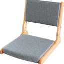 Japanese Floor Chair with Back Support, Foldable Meditation Chair, Legless Tatami Chair with Cushion, Floor Seat for Living Room, Bedroom, Bay Window (1, Dark Gray), 
Product Dimensions	19.3"D x 18.5"W x 17.7"H
Item Weight	8 pounds