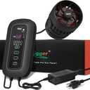 hygger DC Powerful Wave Maker For Aquarium, Quiet Aquarium Circulation Water Pump Adjustable Flow Freq, 4 Waves/Night/Feed Modes, Magnetic Holder Display Controller (25W for 70~120Gallons)