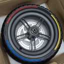 Felixstory 8.5x2.0 Inches Scooter Wheel Hub Tire with 110mm Disc BrakeFit for Gotrax GXL V2/ XR Elite/APEX MAX, Fit for Xioami M365/1S Electric Scooter, Off Road Solid Tire, Run-flat Tyre